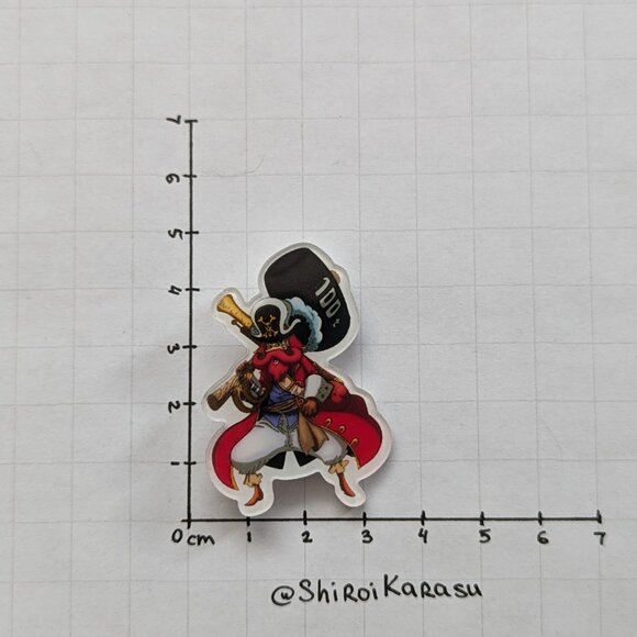 Kawaii One Piece Anime Acrylic Pins Set of 6 NEW - Picture 2 of 13